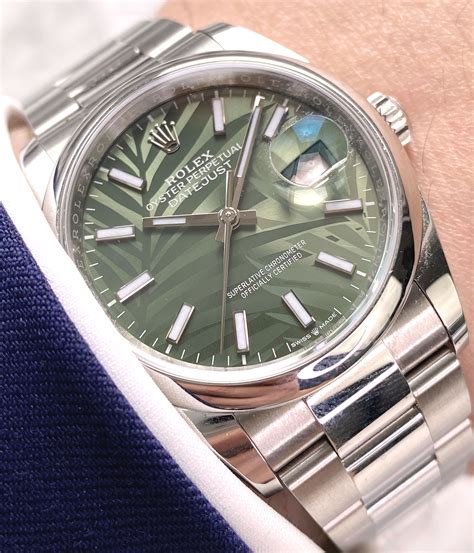 rolex datejust dark green|rolex datejust 36mm green dial.